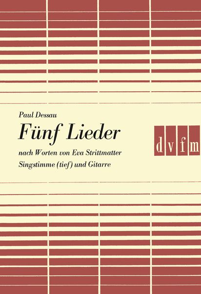 Fünf Lieder : For Voice and Guitar.