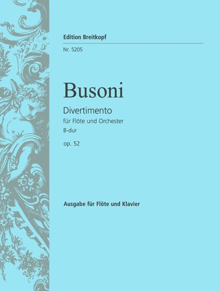 Divertimento B-Dur, Op. 52 : For Flute and Orchestra - Piano reduction.