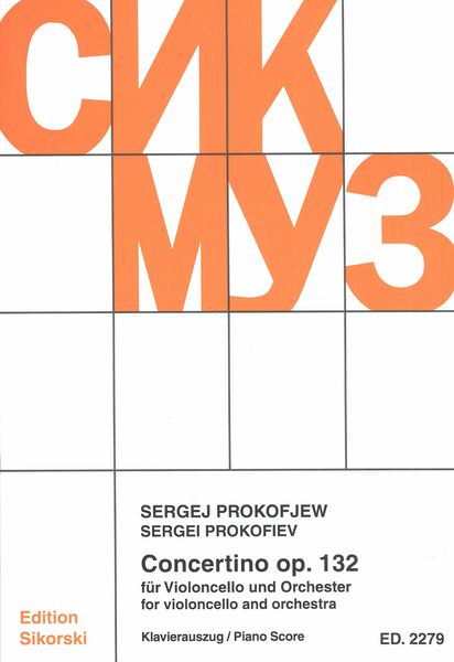 Concertino, Op. 132 : For Violoncello and Orchestra - Piano Score.