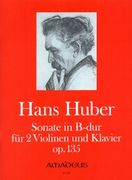Sonate In B-dur, Op. 135 : Für 2 Violinen Und Klavier / Edited By Hans - Rudolf Binz.