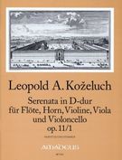 Serenata In D Major, Op. 11/1 : For Flute, Horn, Violin, Viola & Violoncello / Ed. Bernhard Päuler.