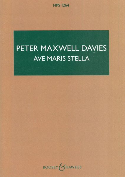 Ave Maris Stella : For Instrumental Ensemble (1975).
