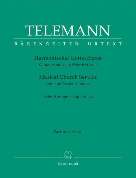 Harmonische Gottesdienst : Advent And Christmas Cantatas For High Voice.