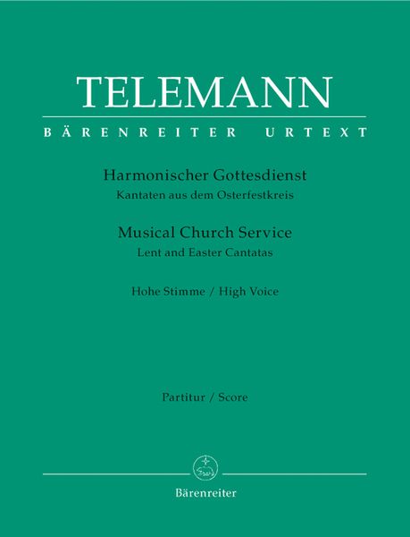 Harmonische Gottesdienst : Advent And Christmas Cantatas For High Voice.