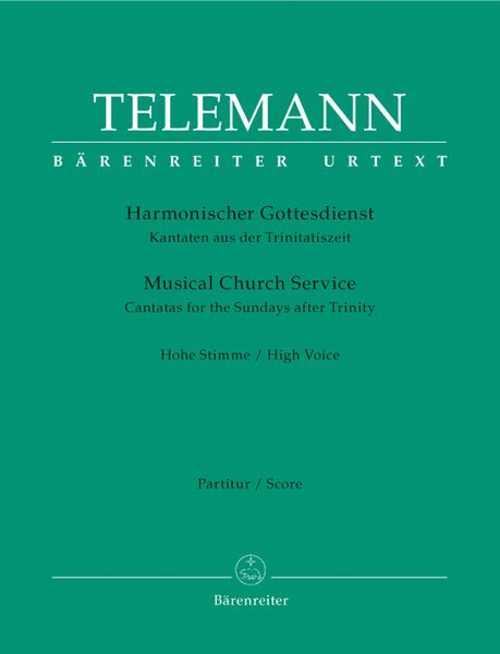 Harmonische Gottesdienst : Lent And Easter Cantatas For High Voice.