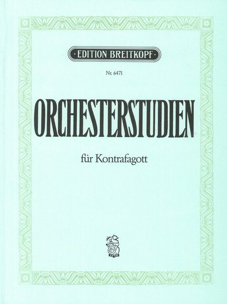 Orchesterstudien Aus Oper und Konzert : For Bassoon.