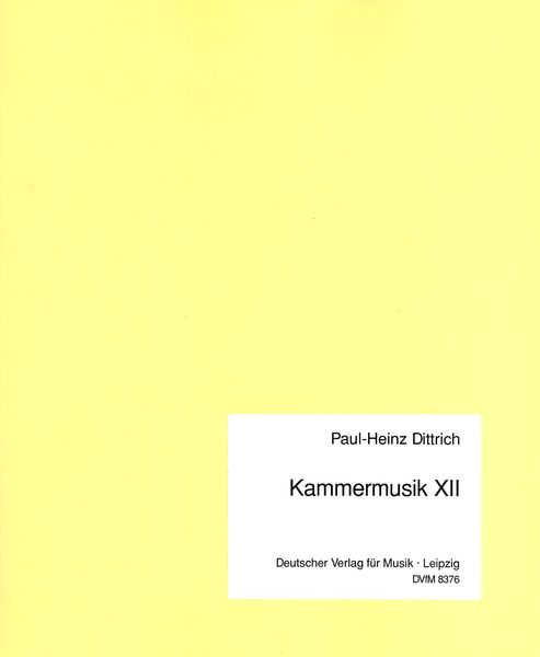 Kammermusik XII (Journal Des Voix Mortes) : For Flute, Piano and Cello (1997).