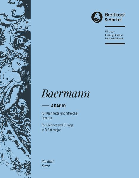 Adagio : For Clarinet, Two Violins, Viola, Cello and Contrabass.