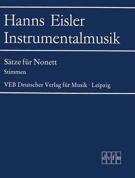 Sätze Für Nonett : For Flute, Clarinet, Bassoon, Trumpet, Percussion, 3 Violins and Contrabass.