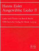 Ausgewählte Lieder, Heft 2 : Lieder Nach Texten Von Bertolt Brecht.