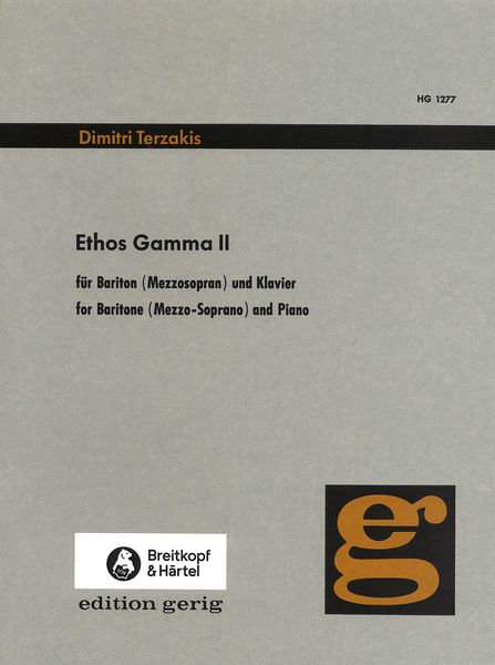 Ethos Gamma II : For Low Voice, Flute and Piano (1977).