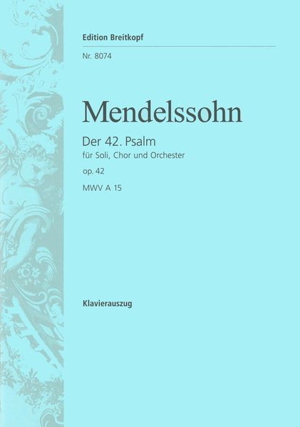 42. Psalm, Op. 42 : Piano reduction.