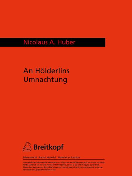 An Hölderlins Umnachtung : For Ensemble (1992).