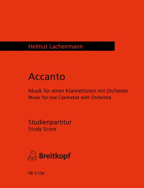 Accanto : Music For Clarinet and Orchestra.