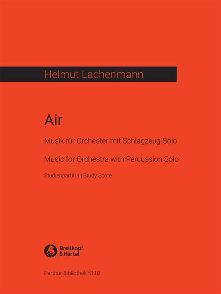 Air : For Large Orchestra With Percussion Solo.