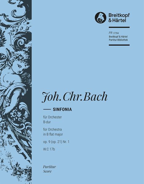 Sinfonia B-Dur, Op. 21 No. 1 : For Orchestra.