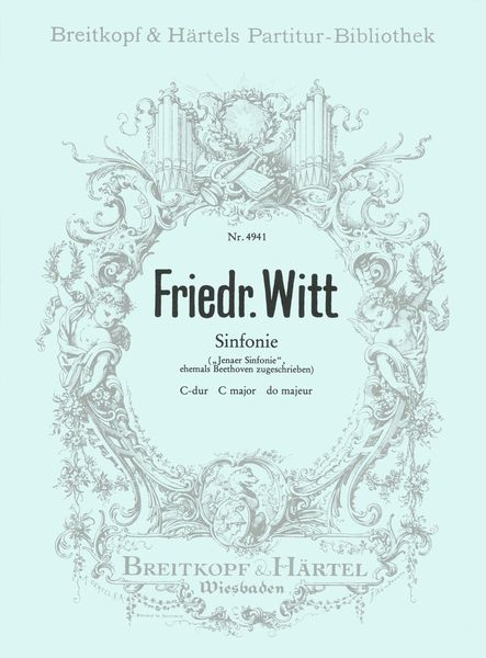 Sinfonie C-Dur (Jenaer Sinfonie, Ehemals Beethoven Zugeschriben) : For Orchestra / Ed. by F. Stein