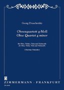 Oboe Quartet In G Minor : For Oboe, Violin, Viola and Violoncello / edited by Christian Schneider.