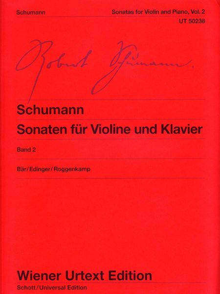 Sonatas For Violin and Piano, Vol. 2 / edited by Ute Bär.