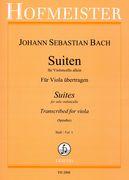 Suiten Für Violoncello / arranged For Viola : Vol. 1.