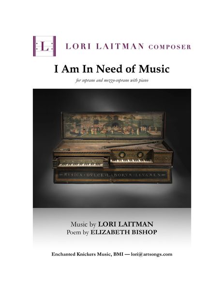 I Am In Need Of Music : Duet For Soprano & Mezzo-Soprano : Piano Accompaniment.