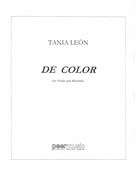 De Color : For Violin and Marimba.