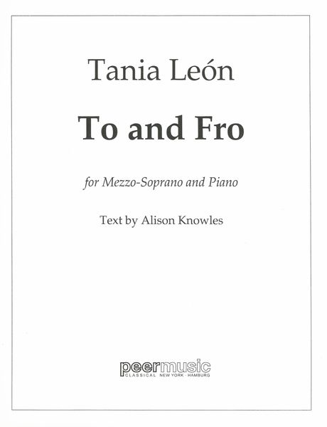 To and Fro : For Mezzo-Soprano and Piano.
