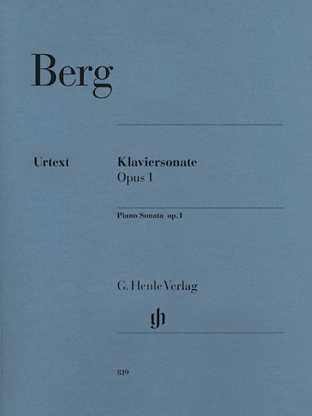Klaviersonate, Op. 1 / edited by Ulrich Scheideler.