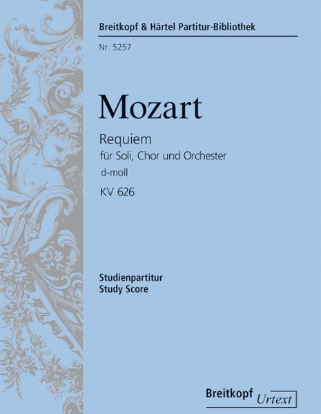 Requiem D-Moll, K. 626 : Für Soli, Chor und Orchester / edited by H. C. Robbins Landon.