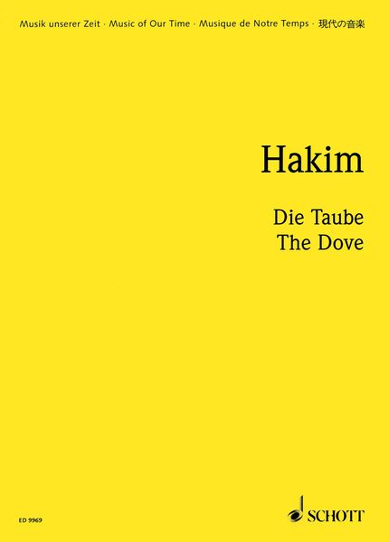 Taube (The Dove) : For Tenor and String Orchestra (2005).