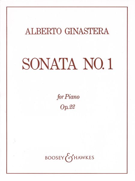 Sonata No. 1, Op. 22 : For Piano.
