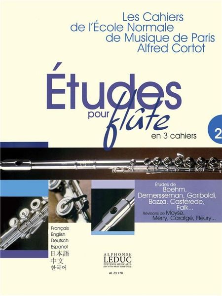 Etudes Pour Flute En 3 Cahiers : Cahier 2.