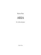 Aria : For Violin and Piano.