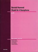 Music For Four Saxophones : For Saxophone Quartet (SATB).