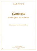 Concerto : Pour Saxophone Alto Et Orchestre - Piano Reduction.