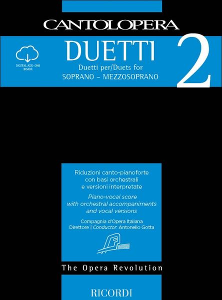 Duets For Soprano and Mezzo Soprano, Vol. 2 : Vocal Score & CD With Orchestral Accompaniment.