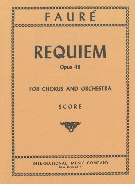 Requiem In D Major, Op. 48.
