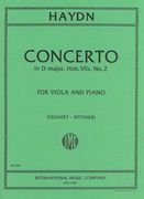 Cello Concerto In D Major : arranged For Viola and Piano (Spitzner).