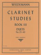 Clarinet Studies (Practical and Theoretical Studies), Vol. III, Duets 25-40 : For Two Clarinets.