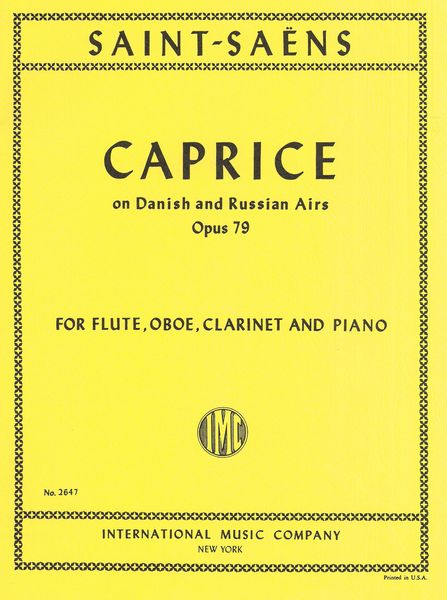 Caprice On Danish and Russian Airs, Op. 79 : For Flute, Oboe, Clarinet and Piano.