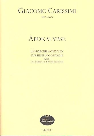 Apokalypse : Drei Motetten Für Sopransolo und Basso Continuo / edited by Jörg Jacobi.