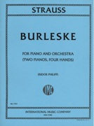 Burlesque : For Piano and Orchestra - reduction For Two Pianos, Four Hands by Isidor Philipp.