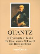 11. Triosonate In D-Dur, QV 2:10 : Für Flöte, Violine (2 Flöten) und Basso Continuo.