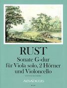 Sonate In G-Dur : Für Viola Solo, 2 Hörner Und Violoncello / Edited By Yvonne Morgan.