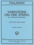 Variations On One String On A Theme From Moses by Rossini : For Violoncello and Piano (Fournier).