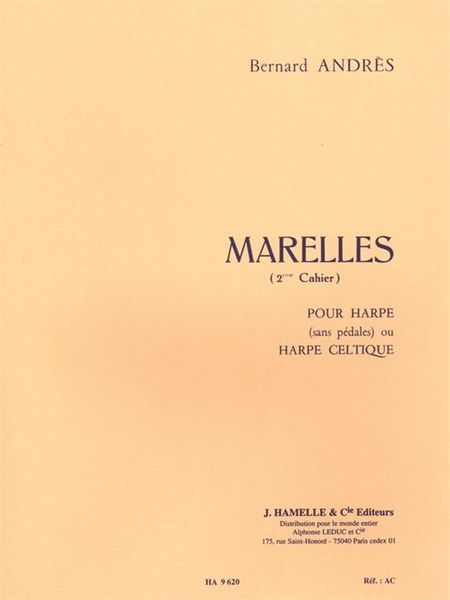 Marelles (2eme Cahier) : Pour Harpe (Sans Pedales) Ou Harpe Celtique.