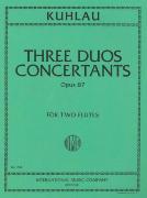 Three Duos Concertants, Op. 87 : For Two Flutes.