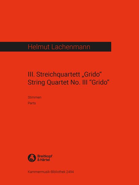 String Quartet No. 3 : Grido (2000-2002).