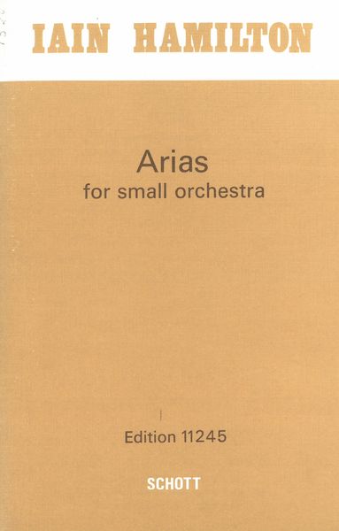 Arias : For Small Orchestra.