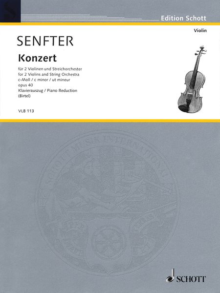 Concerto In C Minor, Op. 40 : For 2 Violins and Orchestra - Piano reduction.